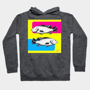 pop art fish design Hoodie